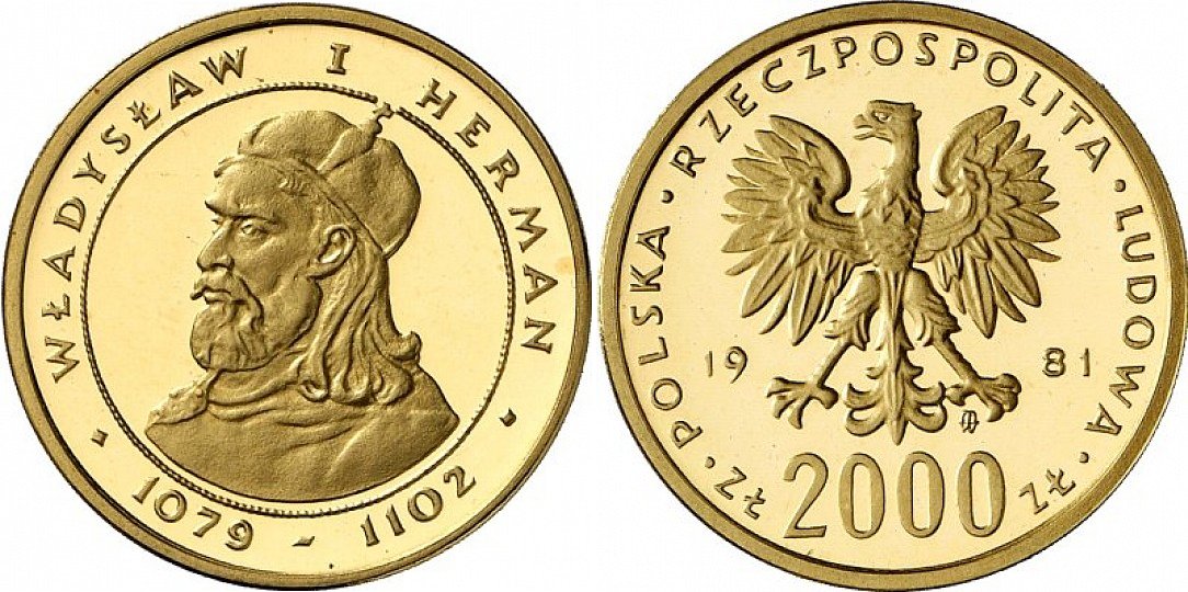 PL 2000 Zloty 1981 monogram MW