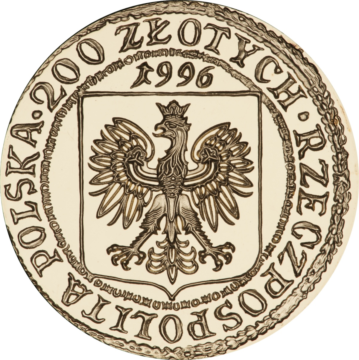 PL 200 Zloty 1996 monogram MW