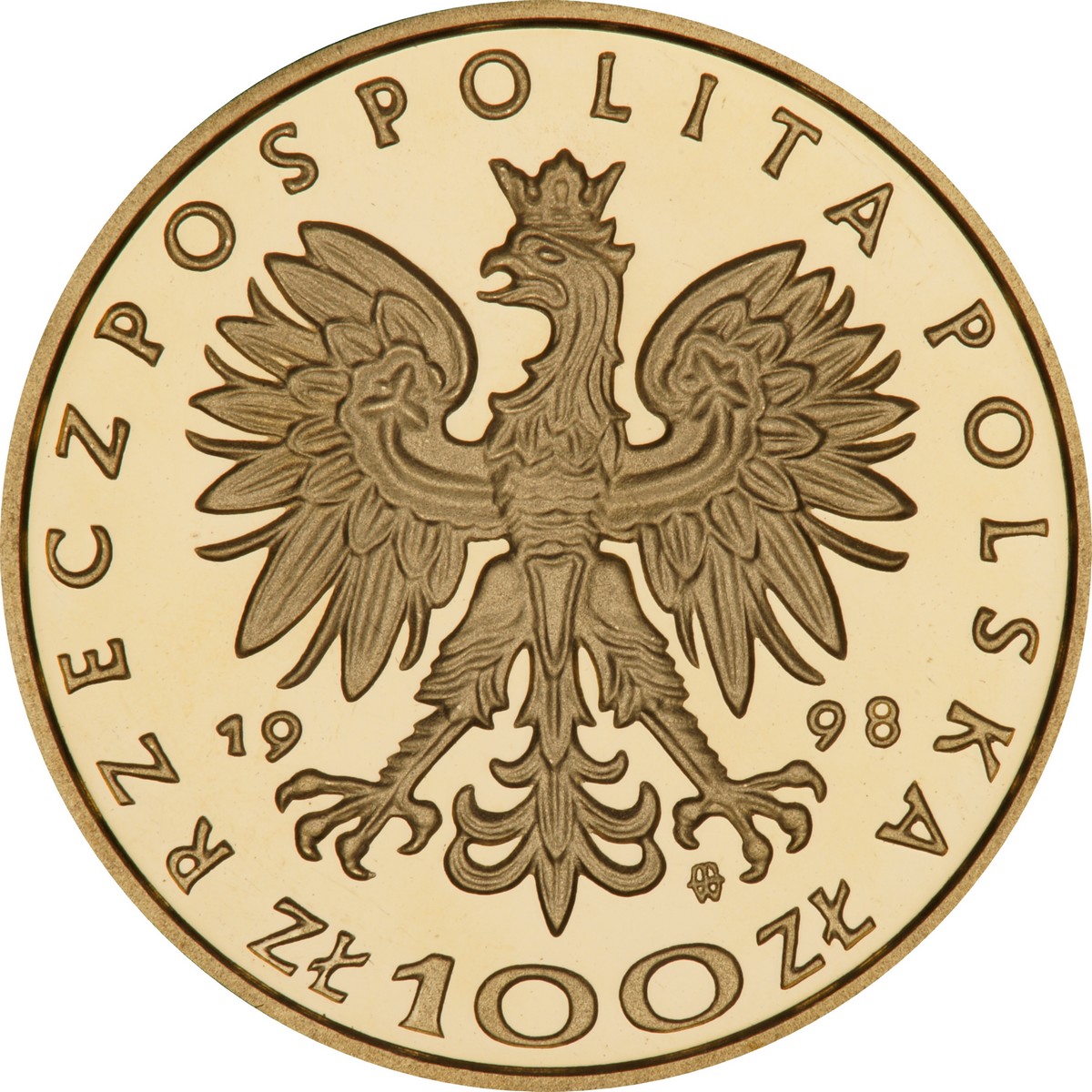 PL 100 Zloty 1998 monogram MW
