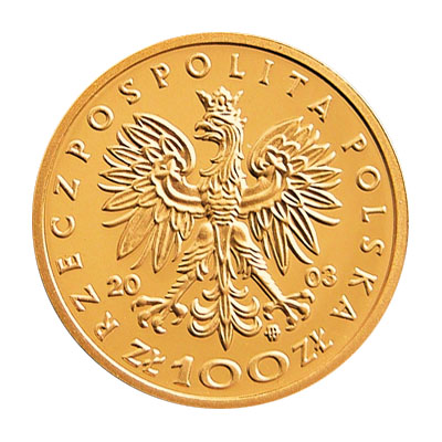 PL 100 Zloty 2003 monogram MW