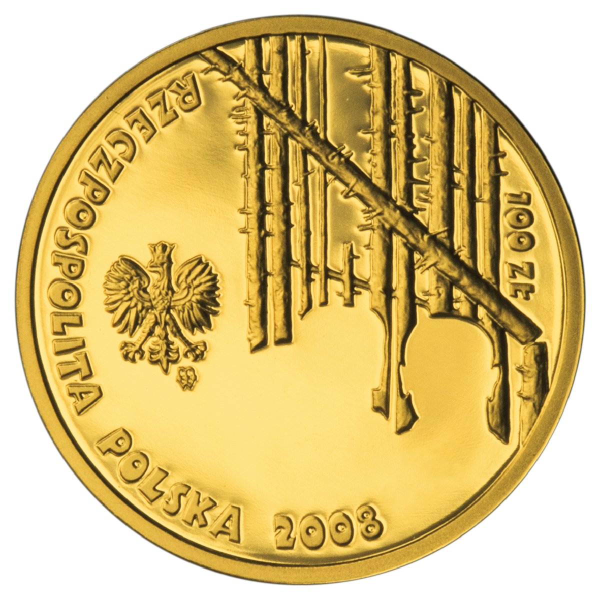 PL 100 Zloty 2008 monogram MW
