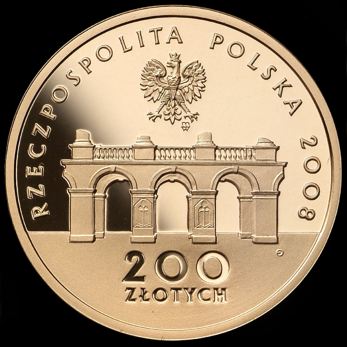PL 200 Zloty 2008 monogram MW