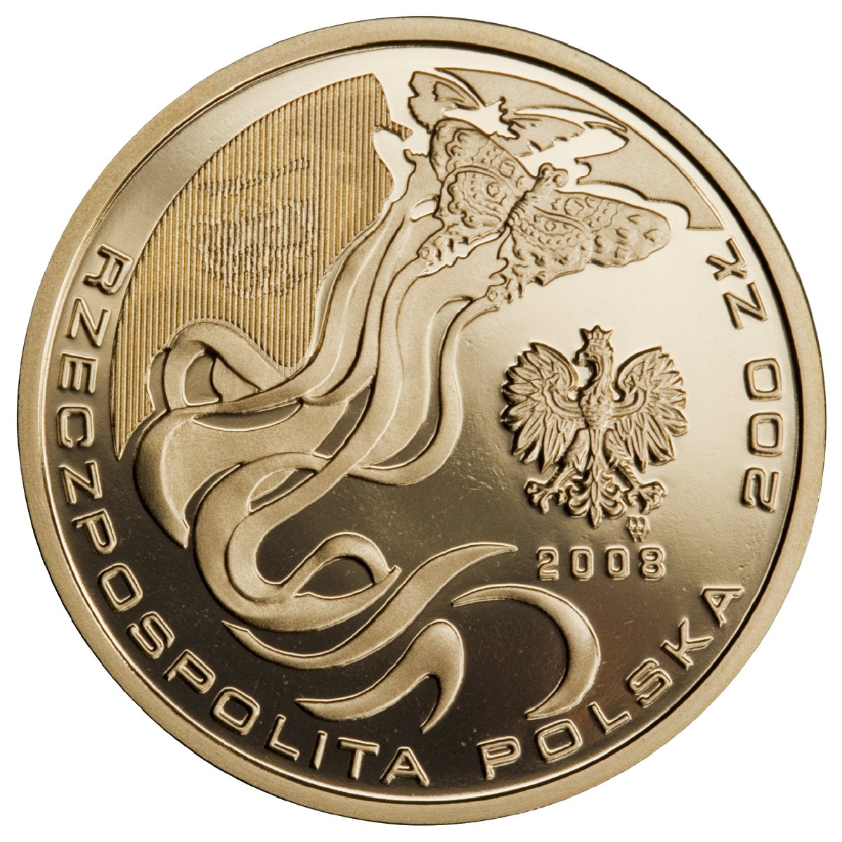 PL 200 Zloty 2008 monogram MW