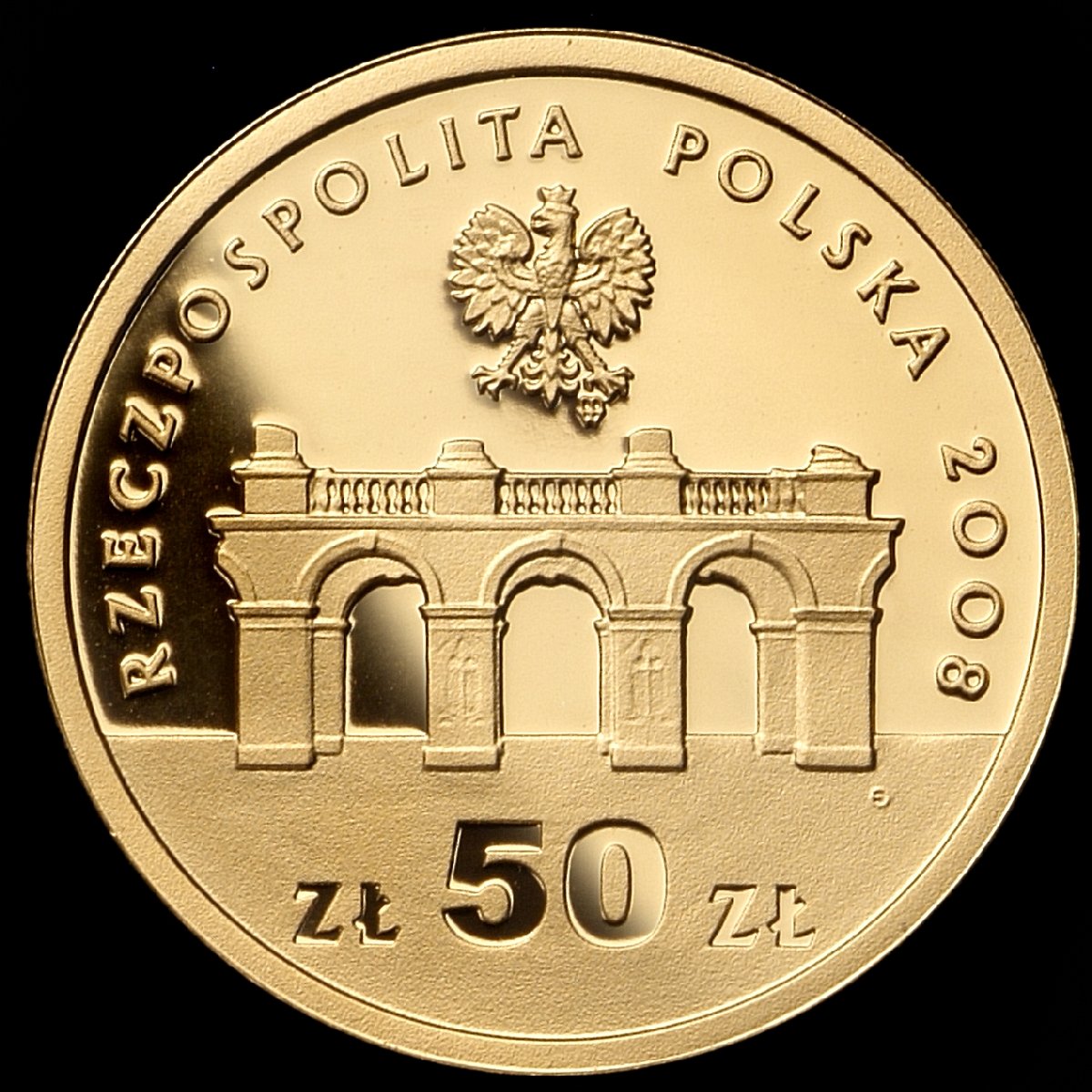 PL 50 Zloty 2008 monogram MW