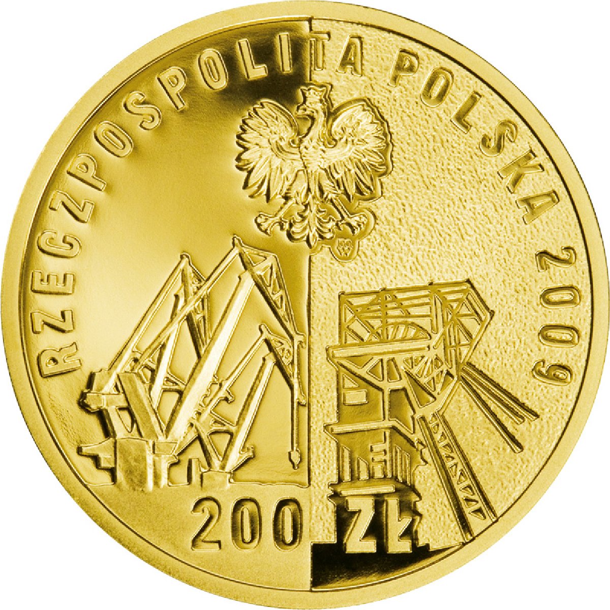 PL 200 Zloty 2009 monogram MW