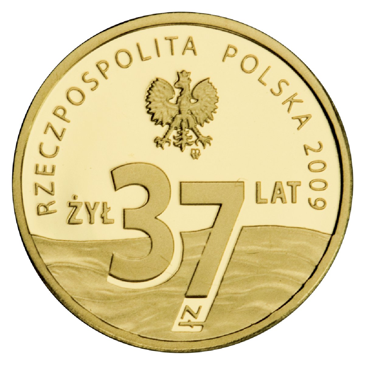 PL 37 Zloty 2009 monogram MW