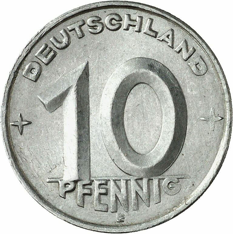 DE 10 Pfennig 1950 A