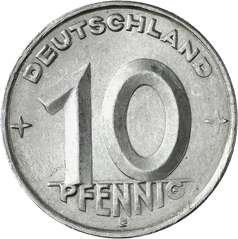 DE 10 Pfennig 1950 E