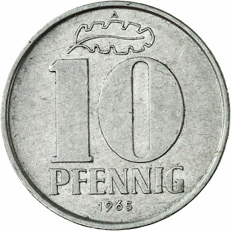 DE 10 Pfennig 1965 A