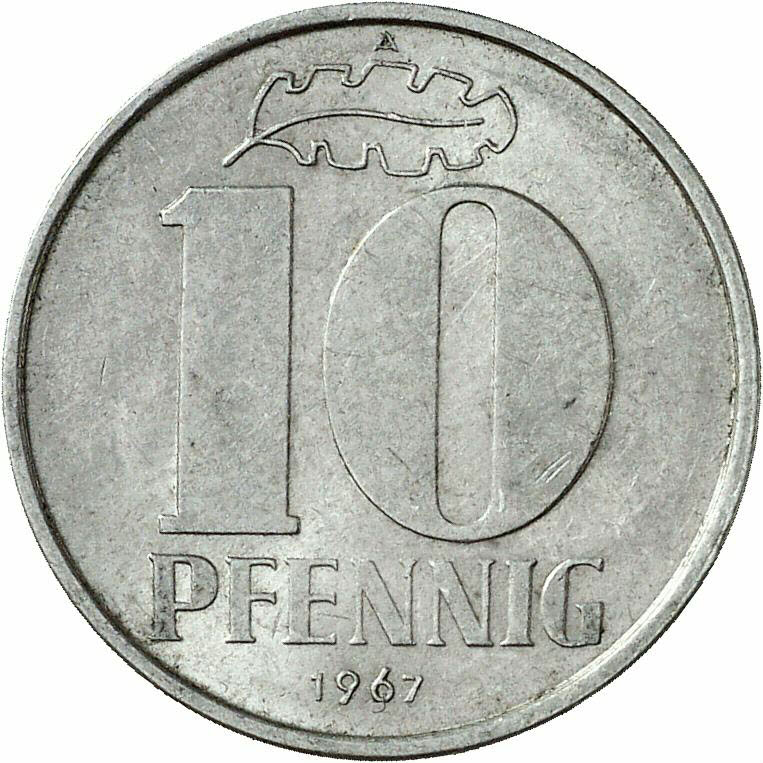 DE 10 Pfennig 1967 A