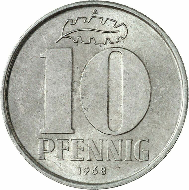 DE 10 Pfennig 1968 A