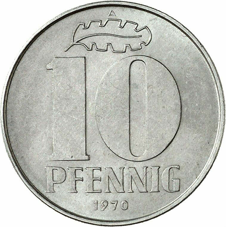 DE 10 Pfennig 1970 A