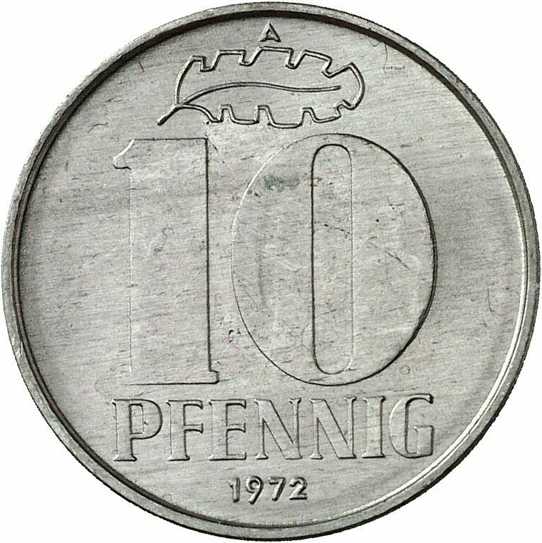 DE 10 Pfennig 1972 A