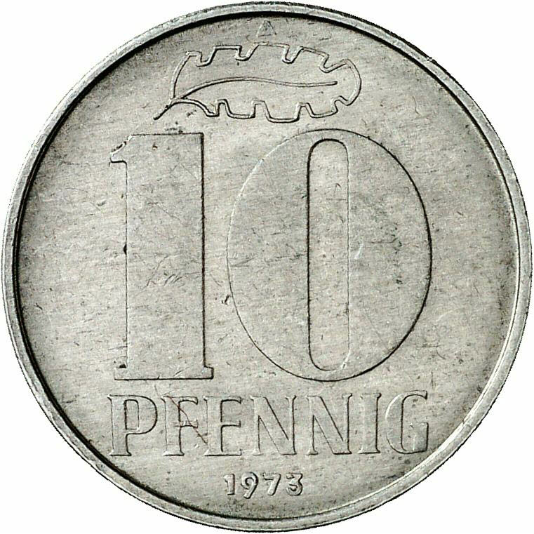 DE 10 Pfennig 1973 A
