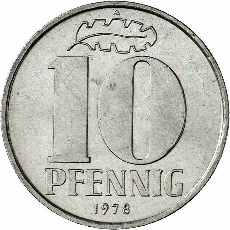 DE 10 Pfennig 1978 A