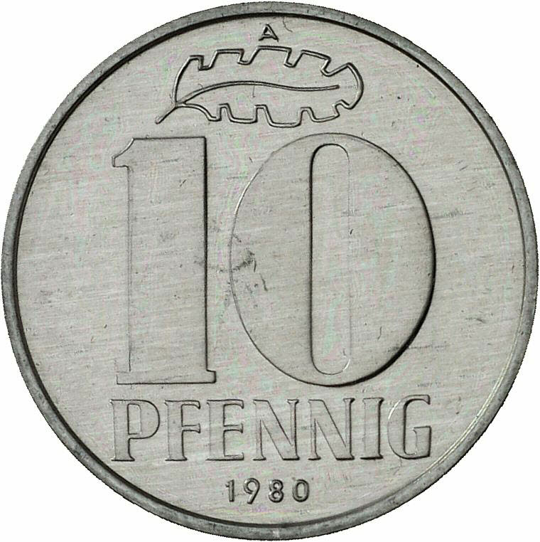 DE 10 Pfennig 1980 A
