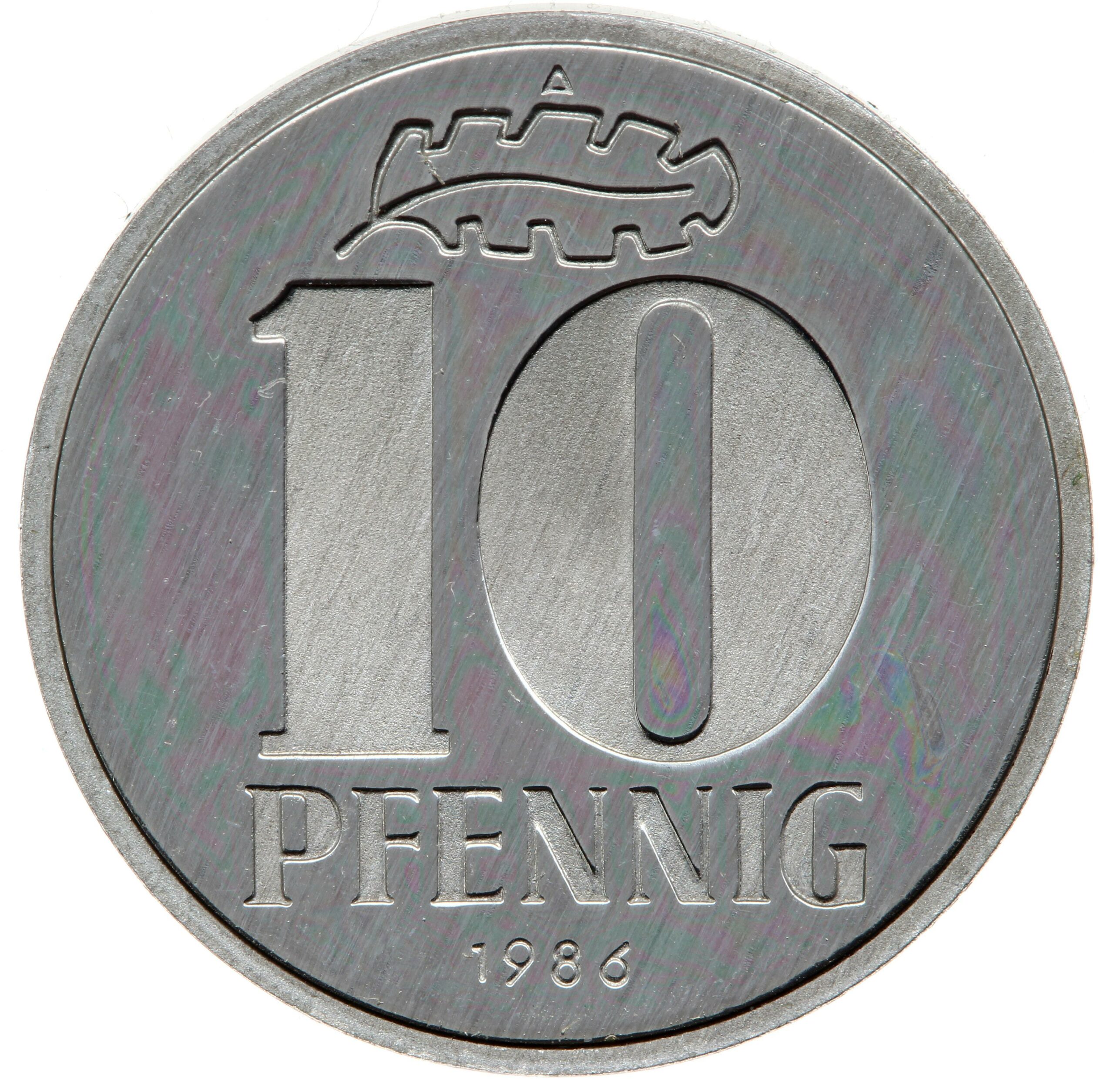 DE 10 Pfennig 1986 A