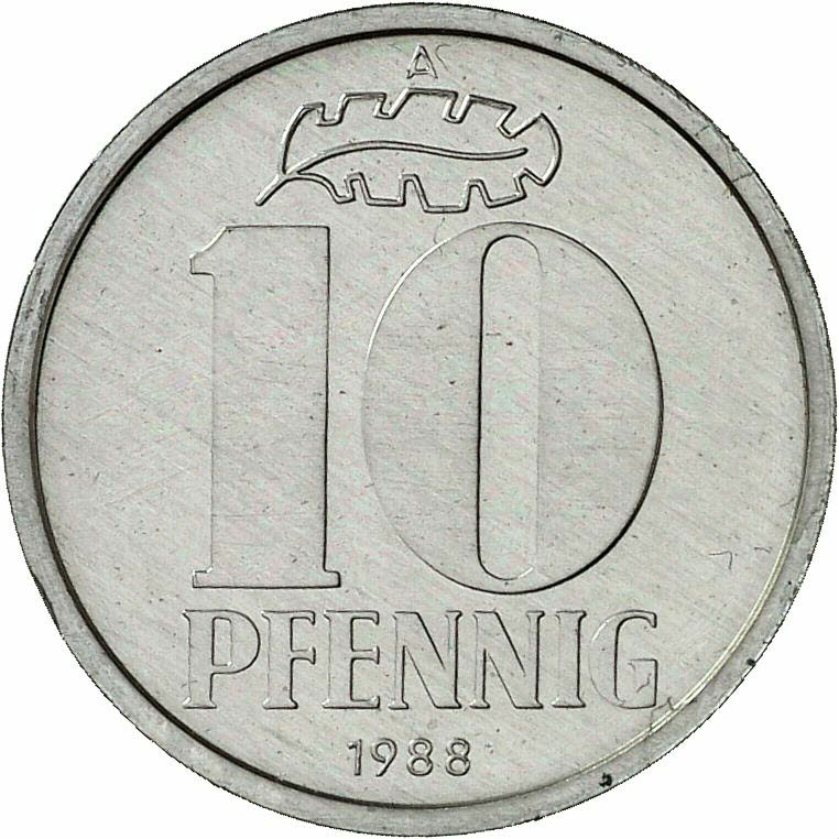 DE 10 Pfennig 1988 A