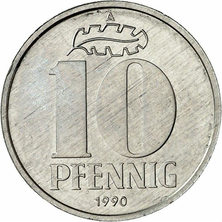 DE 10 Pfennig 1990 A