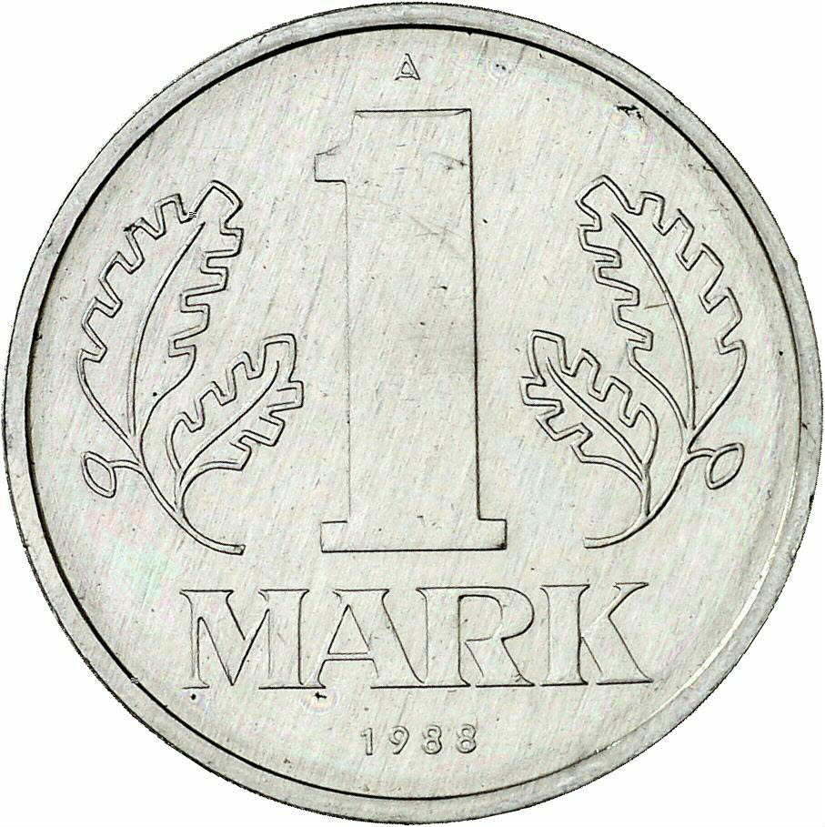 DE 1 Mark der DDR 1988 A