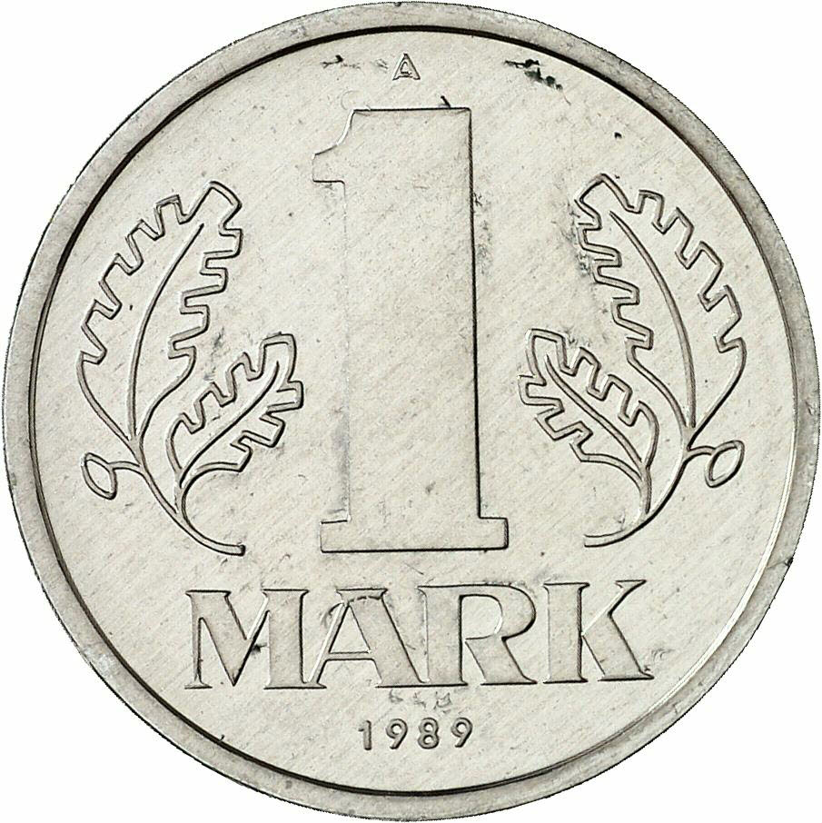 DE 1 Mark der DDR 1989 A