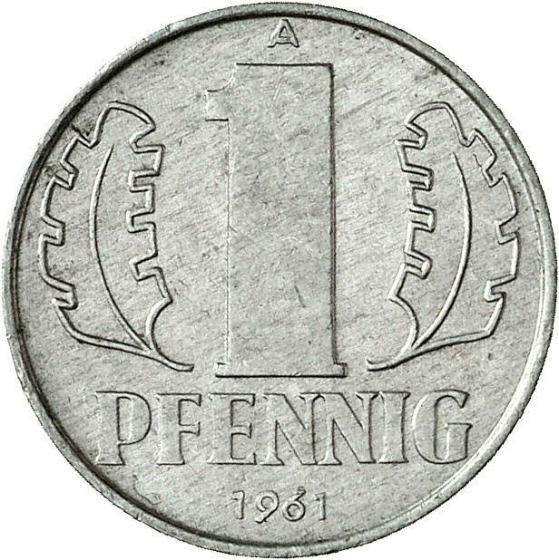 DE 1 Pfennig 1961 A