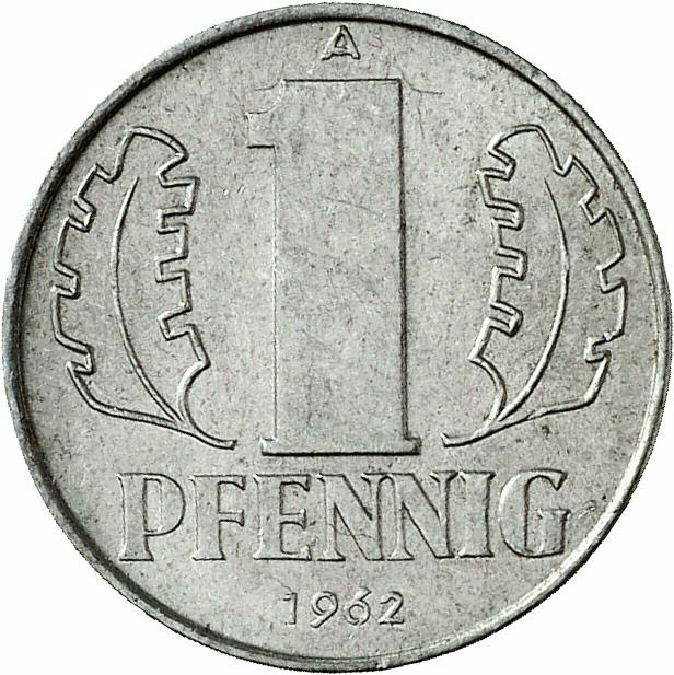 DE 1 Pfennig 1962 A