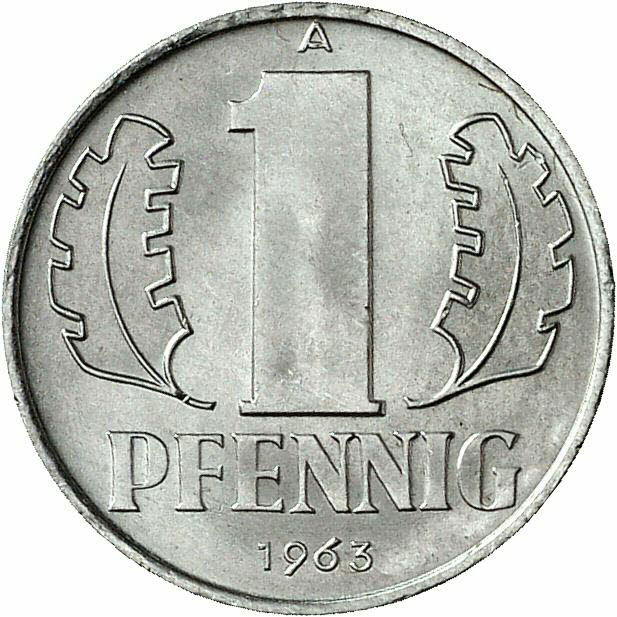 DE 1 Pfennig 1963 A