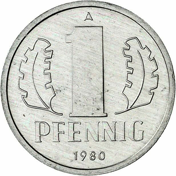DE 1 Pfennig 1980 A