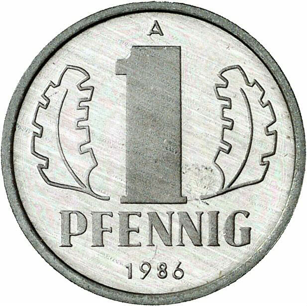 DE 1 Pfennig 1986 A