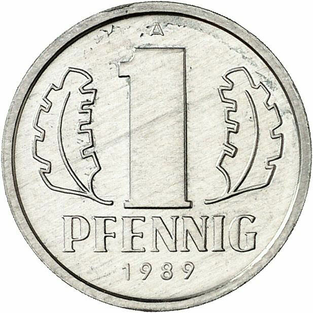 DE 1 Pfennig 1989 A