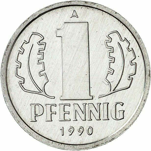DE 1 Pfennig 1990 A