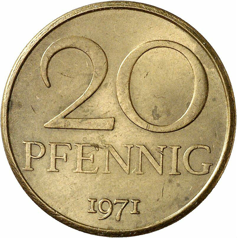 DE 20 Pfennig 1971
