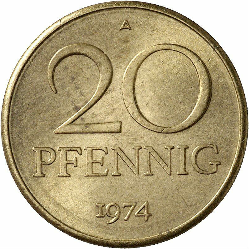 DE 20 Pfennig 1974 A
