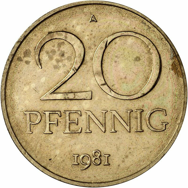 DE 20 Pfennig 1981 A