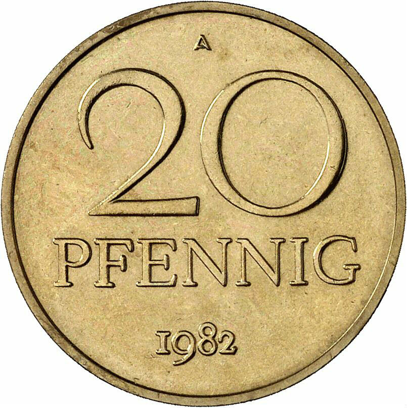 DE 20 Pfennig 1982 A