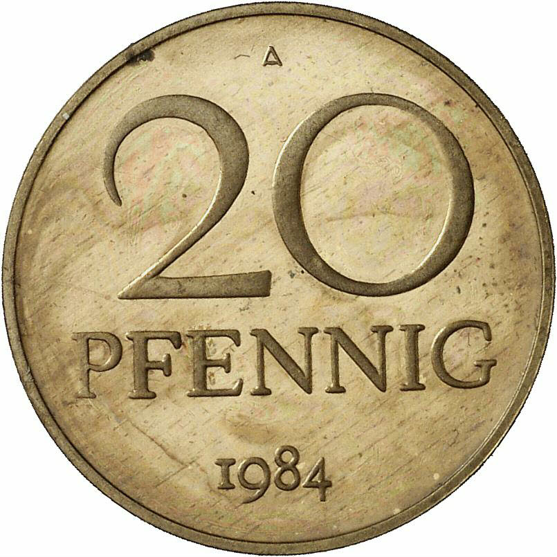 DE 20 Pfennig 1984 A