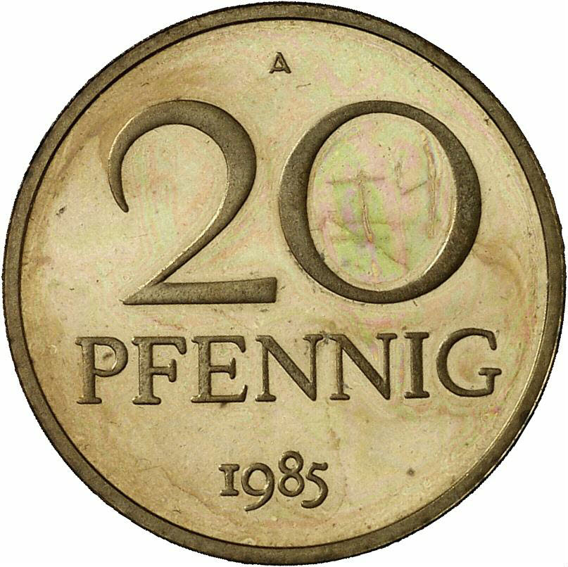 DE 20 Pfennig 1985 A