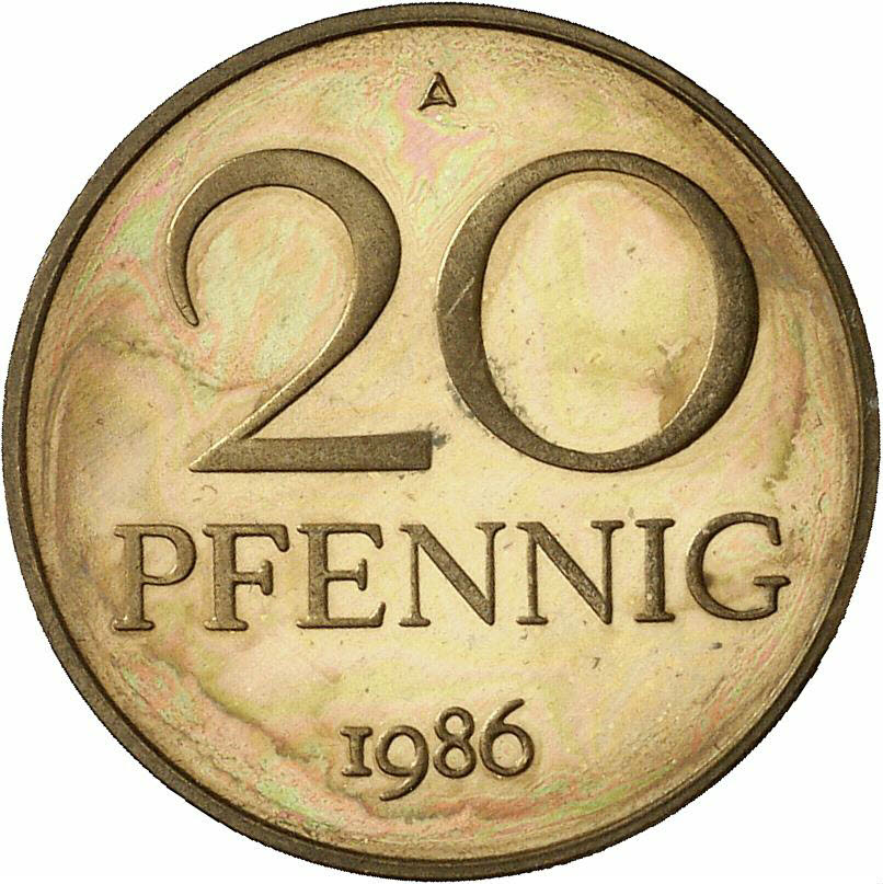 DE 20 Pfennig 1986 A
