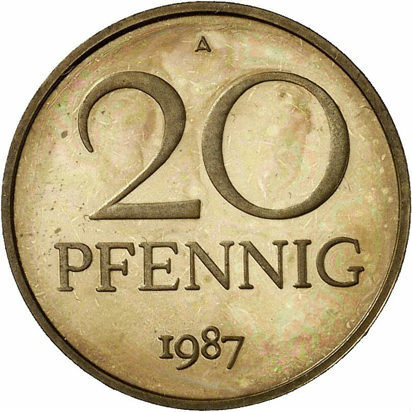 DE 20 Pfennig 1987 A