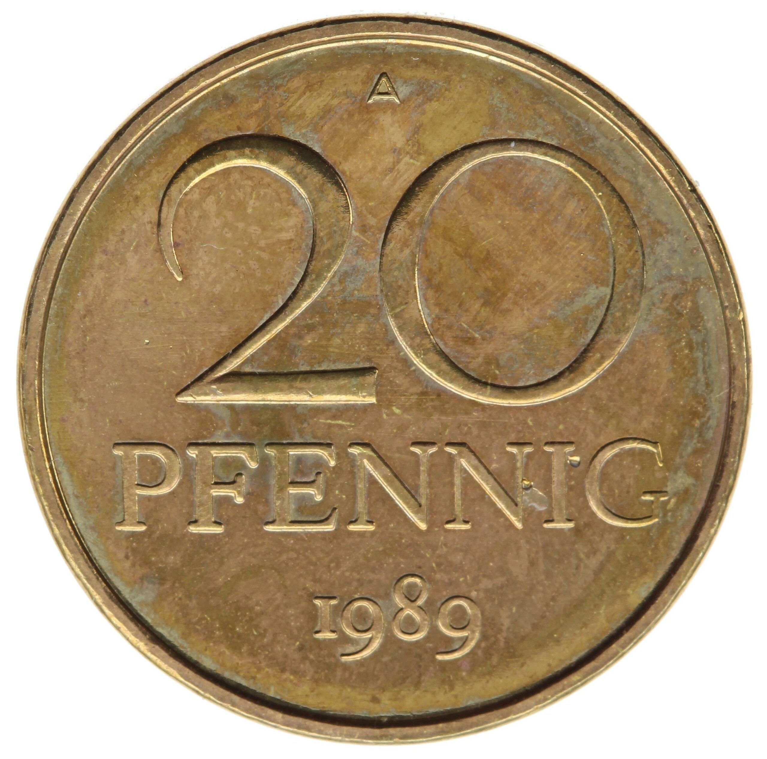 DE 20 Pfennig 1989 A