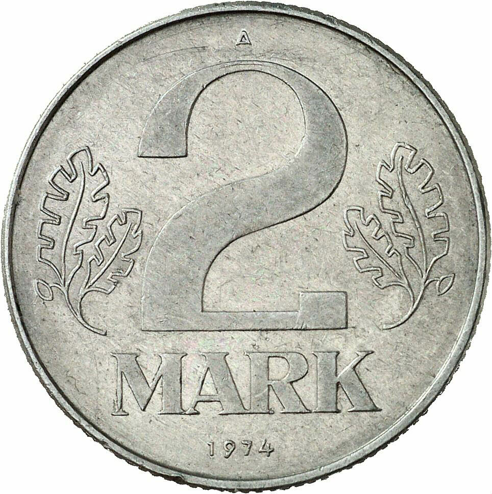 DE 2 Mark der DDR 1974 A