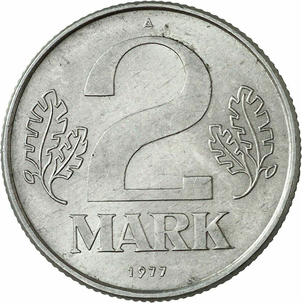 DE 2 Mark der DDR 1977 A