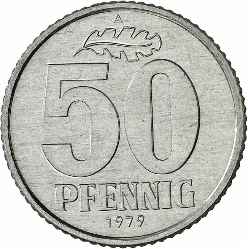 DE 50 Pfennig 1979 A