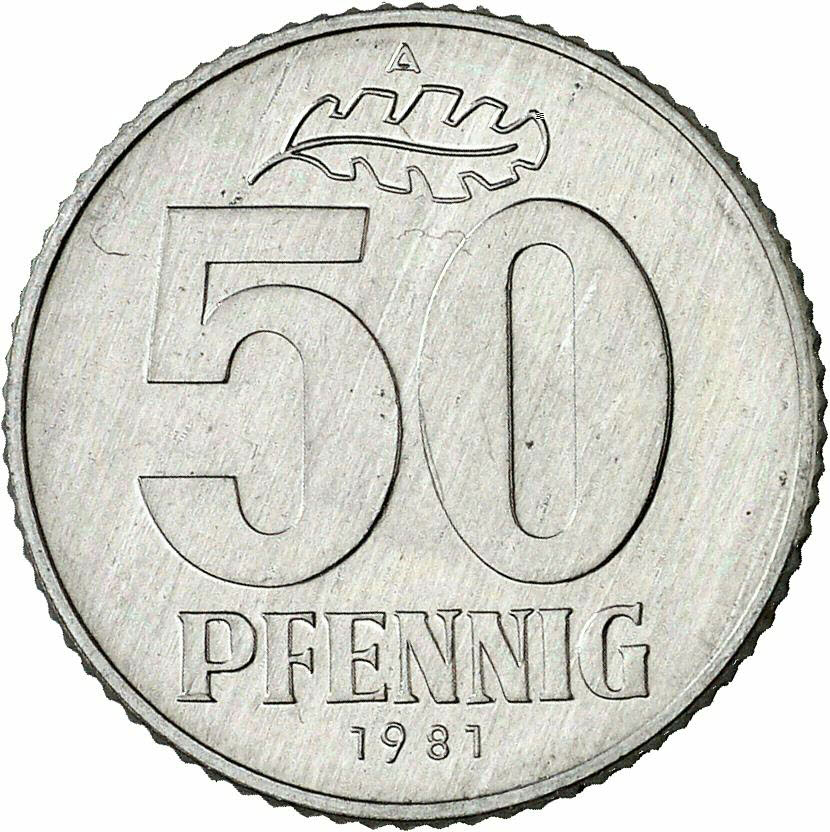 DE 50 Pfennig 1981 A