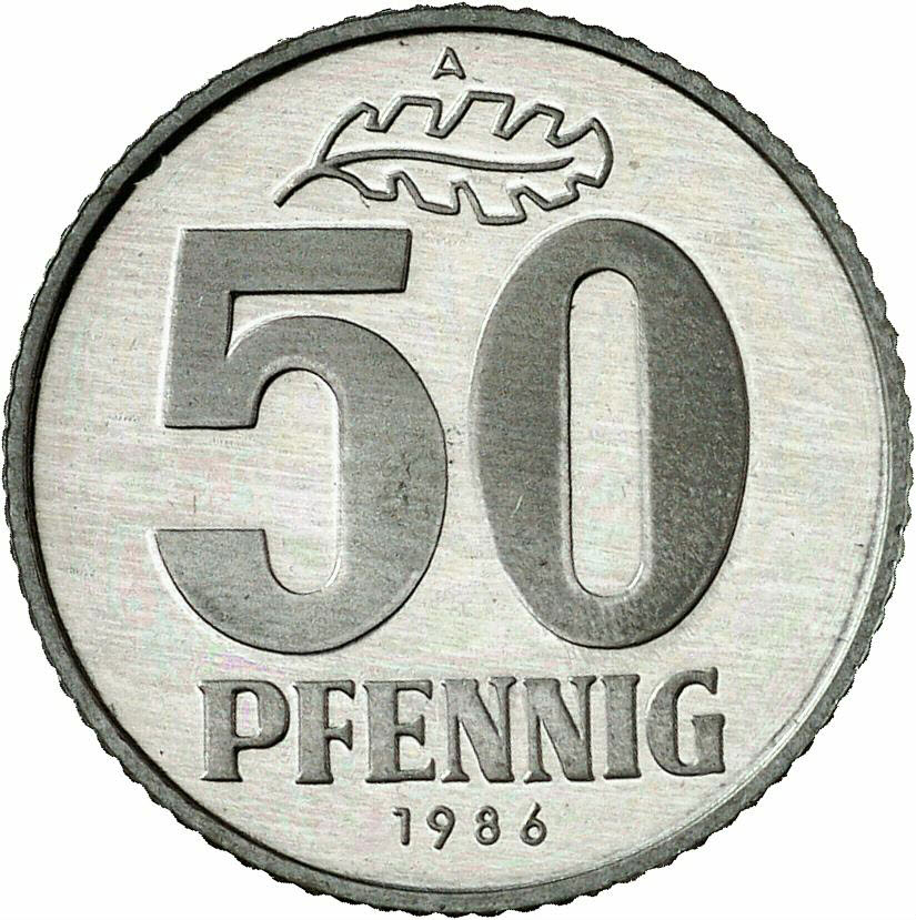 DE 50 Pfennig 1986 A