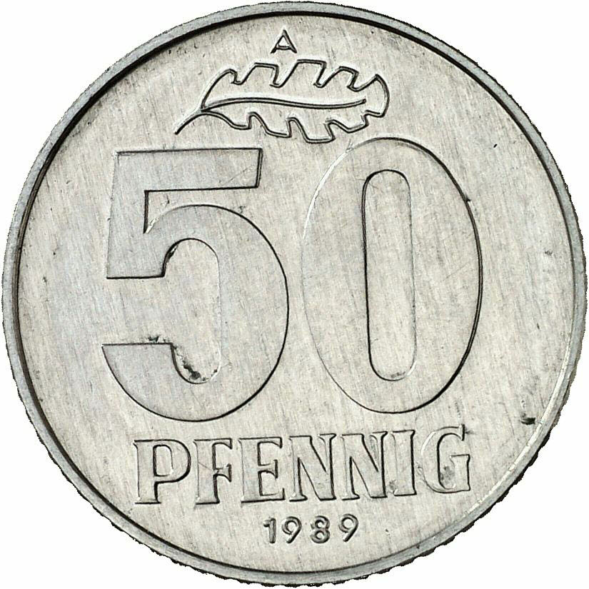 DE 50 Pfennig 1989 A