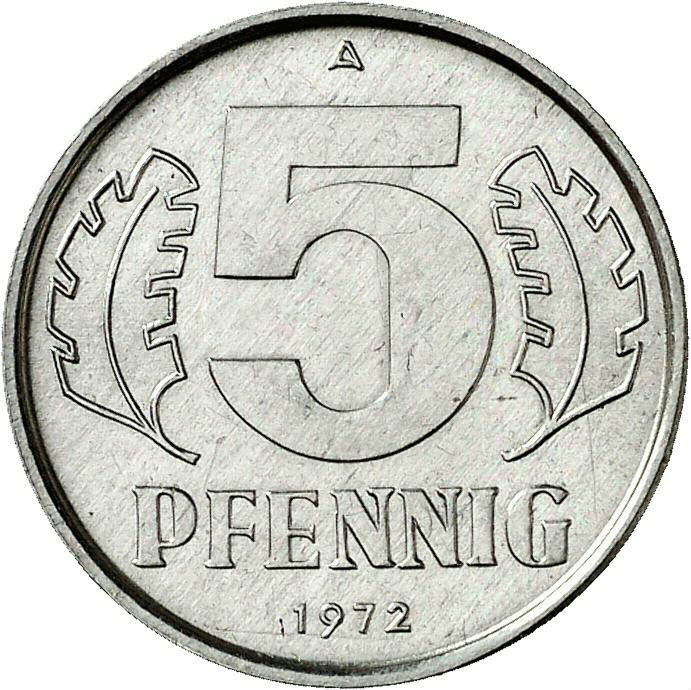 DE 5 Pfennig 1972 A