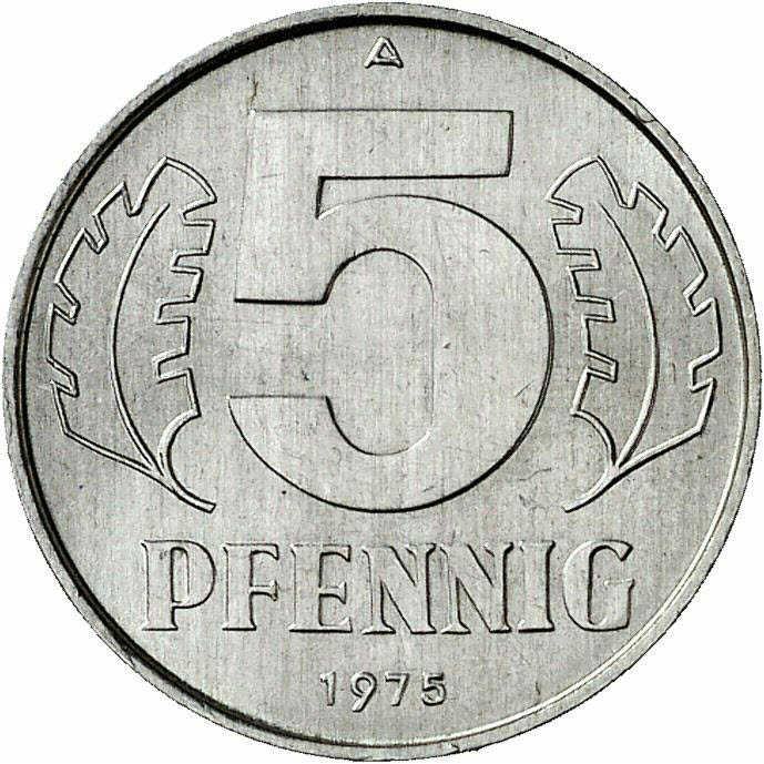 DE 5 Pfennig 1975 A