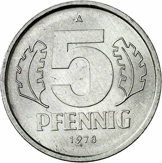 DE 5 Pfennig 1978 A